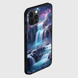 Чехол для iPhone 12 Pro Волшебный ночной водопад, цвет: 3D-черный — фото 2