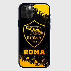 Чехол для iPhone 12 Pro Roma - gold gradient, цвет: 3D-черный