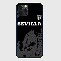 Чехол для iPhone 12 Pro Sevilla sport на темном фоне посередине, цвет: 3D-черный