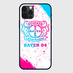 Чехол для iPhone 12 Pro Bayer 04 neon gradient style, цвет: 3D-черный