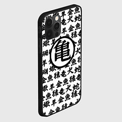 Чехол для iPhone 12 Pro Dragon ball anime pattern steel, цвет: 3D-черный — фото 2