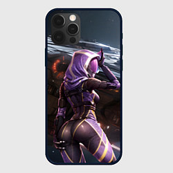 Чехол для iPhone 12 Pro Mass Effect ТалиЗора и космический корабль, цвет: 3D-черный