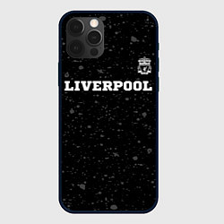 Чехол для iPhone 12 Pro Liverpool sport на темном фоне посередине, цвет: 3D-черный