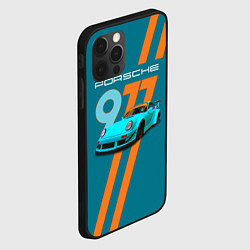 Чехол для iPhone 12 Pro Porsche немецкий спорткар, цвет: 3D-черный — фото 2