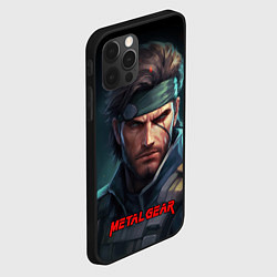 Чехол для iPhone 12 Pro Веном Снейк из игры Metal gear, цвет: 3D-черный — фото 2