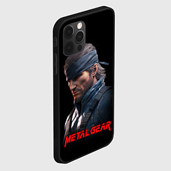 Чехол для iPhone 12 Pro Веном Снейк из игры Metal gear, цвет: 3D-черный — фото 2