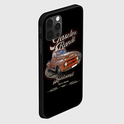 Чехол для iPhone 12 Pro Хот-род в стиле rat Gasoline Bandit, цвет: 3D-черный — фото 2