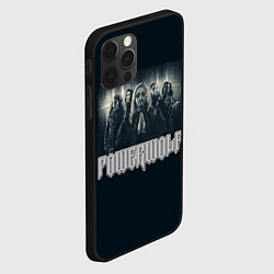 Чехол для iPhone 12 Pro Powerwolf band grey, цвет: 3D-черный — фото 2