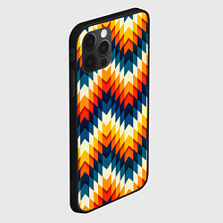 Чехол для iPhone 12 Pro Этнический орнамент афро, цвет: 3D-черный — фото 2