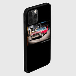 Чехол для iPhone 12 Pro Ретро автомобиль Cadillac Eldorado 1960 года, цвет: 3D-черный — фото 2