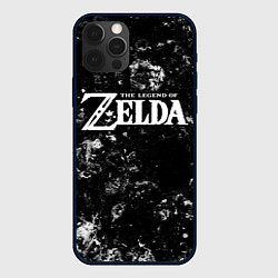 Чехол для iPhone 12 Pro Zelda black ice, цвет: 3D-черный