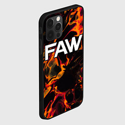 Чехол для iPhone 12 Pro FAW red lava, цвет: 3D-черный — фото 2