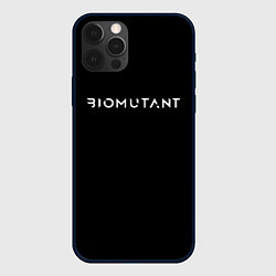 Чехол для iPhone 12 Pro Biomutant logo, цвет: 3D-черный