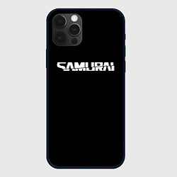 Чехол для iPhone 12 Pro Samurai logo white, цвет: 3D-черный