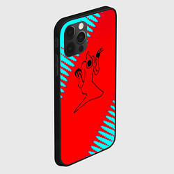 Чехол для iPhone 12 Pro Kizaru abstract rap, цвет: 3D-черный — фото 2