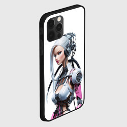 Чехол для iPhone 12 Pro Cyber warrior Barbie - ai art fantasy, цвет: 3D-черный — фото 2