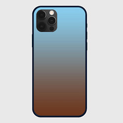 Чехол для iPhone 12 Pro Текстура градиент, цвет: 3D-черный