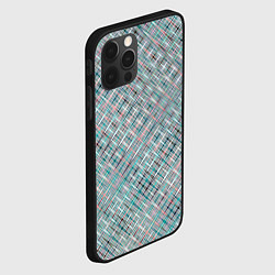 Чехол для iPhone 12 Pro Светлый серо-голубой текстурированный, цвет: 3D-черный — фото 2