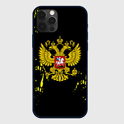 Чехол для iPhone 12 Pro Borussia жёлтые краски, цвет: 3D-черный