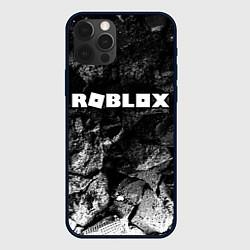 Чехол для iPhone 12 Pro Roblox black graphite, цвет: 3D-черный