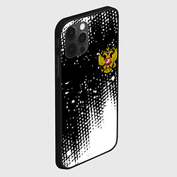 Чехол для iPhone 12 Pro Герб Росси краски, цвет: 3D-черный — фото 2