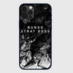Чехол iPhone 12 Pro Bungo Stray Dogs black graphite