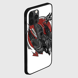 Чехол для iPhone 12 Pro Suzuki Hayabusa сокол, цвет: 3D-черный — фото 2