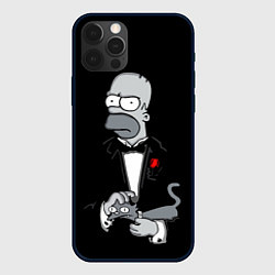 Чехол для iPhone 12 Pro Homer - the godfather, цвет: 3D-черный