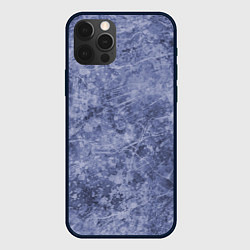 Чехол для iPhone 12 Pro Абстракция - синий лёд, цвет: 3D-черный