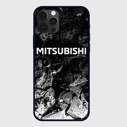 Чехол для iPhone 12 Pro Mitsubishi black graphite, цвет: 3D-черный