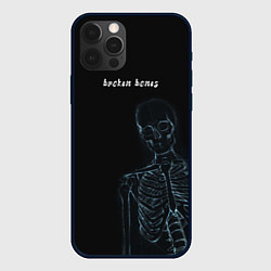 Чехол для iPhone 12 Pro Broken bones, цвет: 3D-черный