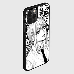 Чехол для iPhone 12 Pro Макима аниме черно белое, цвет: 3D-черный — фото 2