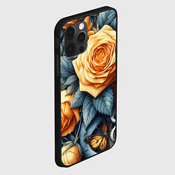 Чехол для iPhone 12 Pro Композиция из всякой всячины с розой - нейросеть, цвет: 3D-черный — фото 2