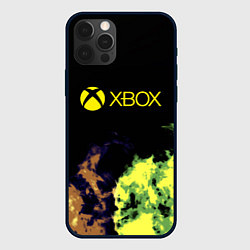 Чехол для iPhone 12 Pro Xbox game flame, цвет: 3D-черный