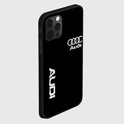 Чехол для iPhone 12 Pro AUDI sport white, цвет: 3D-черный — фото 2