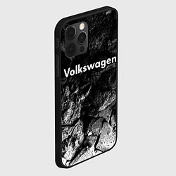 Чехол для iPhone 12 Pro Volkswagen black graphite, цвет: 3D-черный — фото 2