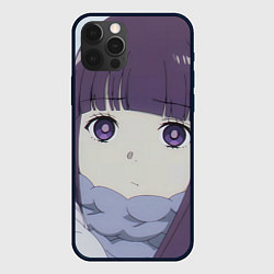 Чехол для iPhone 12 Pro Sousou no Frieren Ферн sad face, цвет: 3D-черный