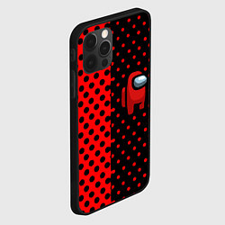 Чехол для iPhone 12 Pro Among us geometry dot, цвет: 3D-черный — фото 2