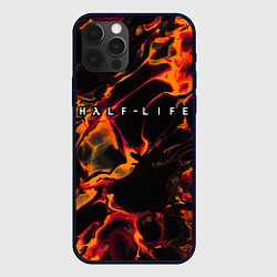 Чехол iPhone 12 Pro Half-Life red lava