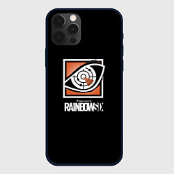 Чехол для iPhone 12 Pro Rainbow six logo ubisoft favorite, цвет: 3D-черный