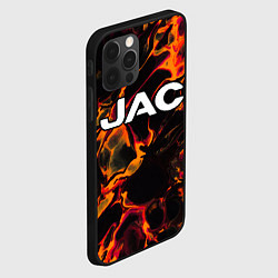 Чехол для iPhone 12 Pro JAC red lava, цвет: 3D-черный — фото 2