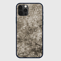 Чехол для iPhone 12 Pro Абстракция - серый грязный гранж, цвет: 3D-черный