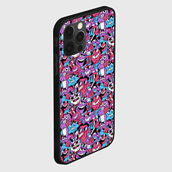 Чехол для iPhone 12 Pro Смеющиеся монстры, цвет: 3D-черный — фото 2