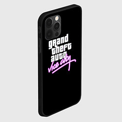 Чехол для iPhone 12 Pro GTA vice city logo, цвет: 3D-черный — фото 2