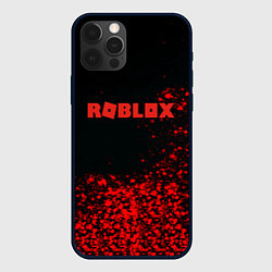 Чехол для iPhone 12 Pro Roblox красные краски, цвет: 3D-черный