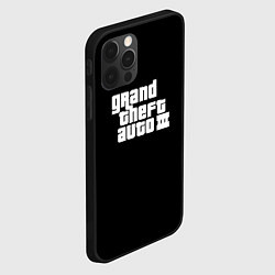 Чехол для iPhone 12 Pro GTA3 logo, цвет: 3D-черный — фото 2