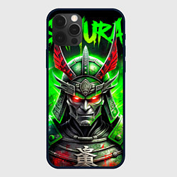 Чехол для iPhone 12 Pro Samurai green, цвет: 3D-черный