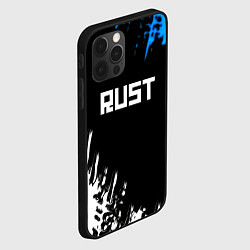 Чехол для iPhone 12 Pro Rust краски текстура штрихи, цвет: 3D-черный — фото 2