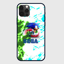Чехол для iPhone 12 Pro Sonic sega game, цвет: 3D-черный