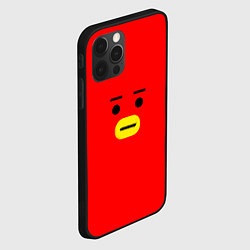 Чехол для iPhone 12 Pro BT21 Tata, цвет: 3D-черный — фото 2